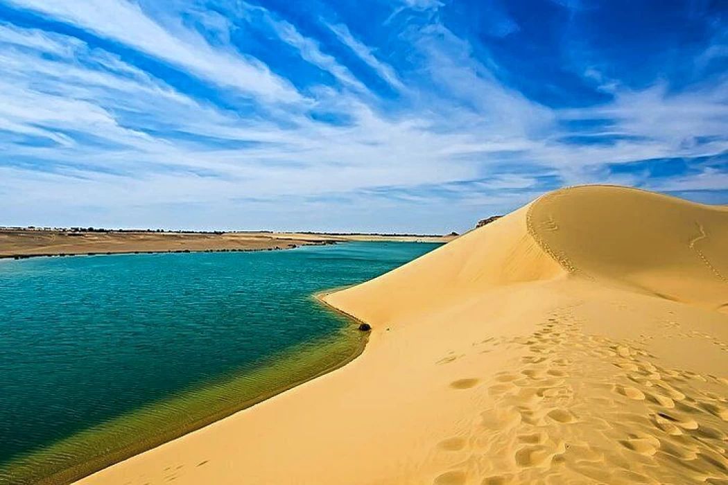 Magic Lake at Fayoum Oasis